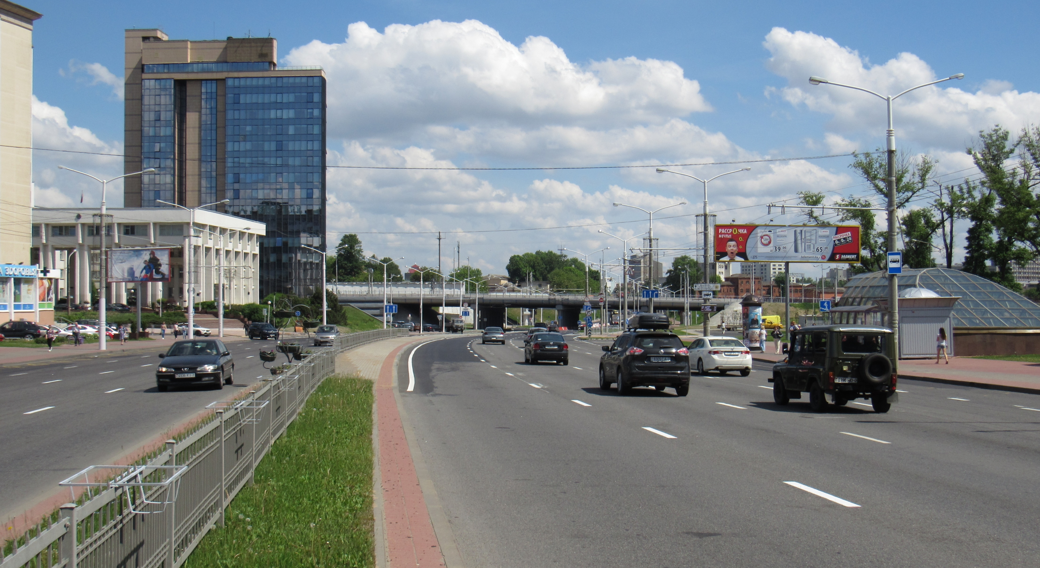 Минск, Дзержинского пр-т - Извозная ул. (напротив Московского исполкома) сторона A1. Изображение 0.