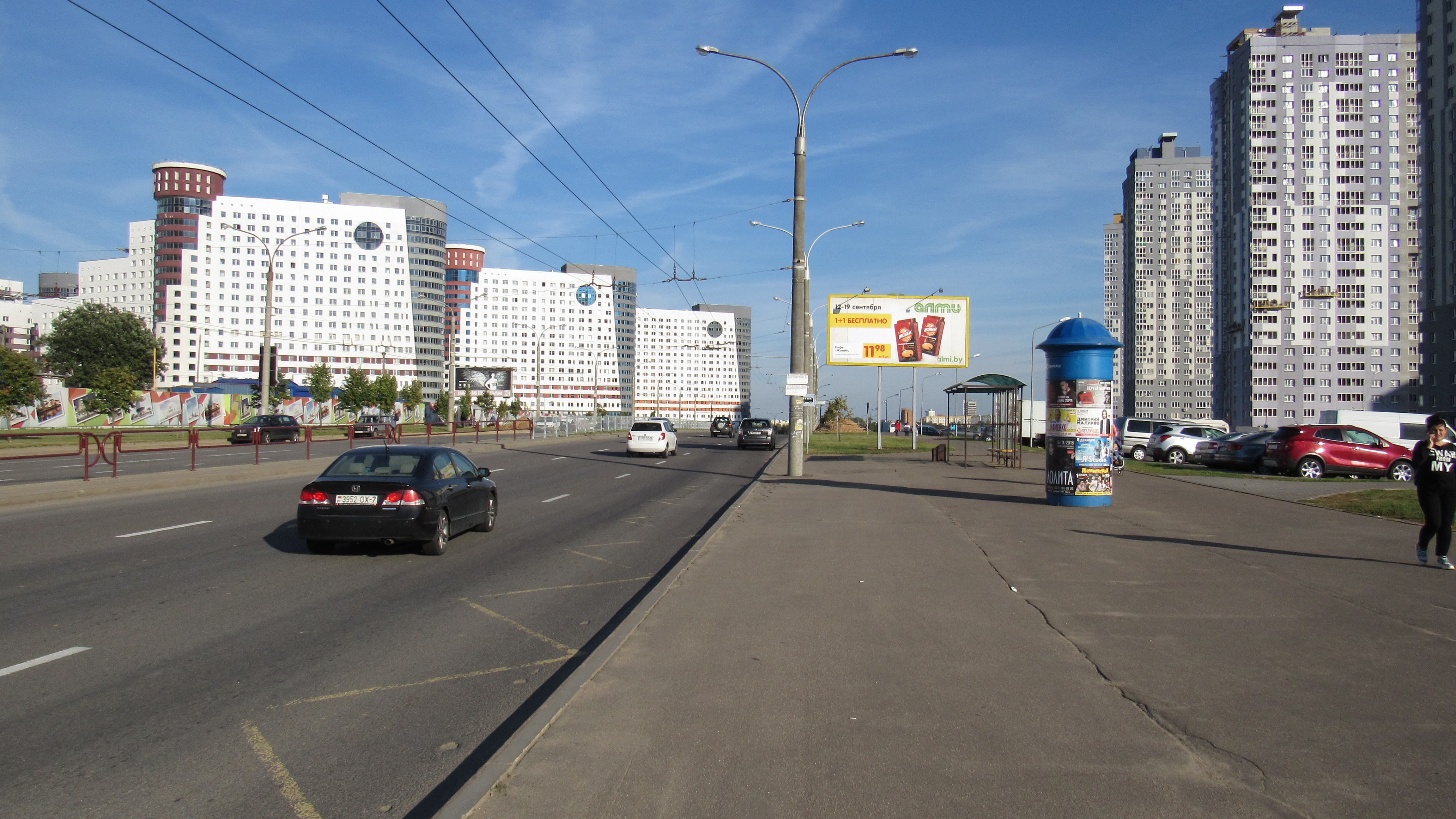 Минск, Дзержинского пр-т - Любимова пр-т сторона A. Изображение 1.