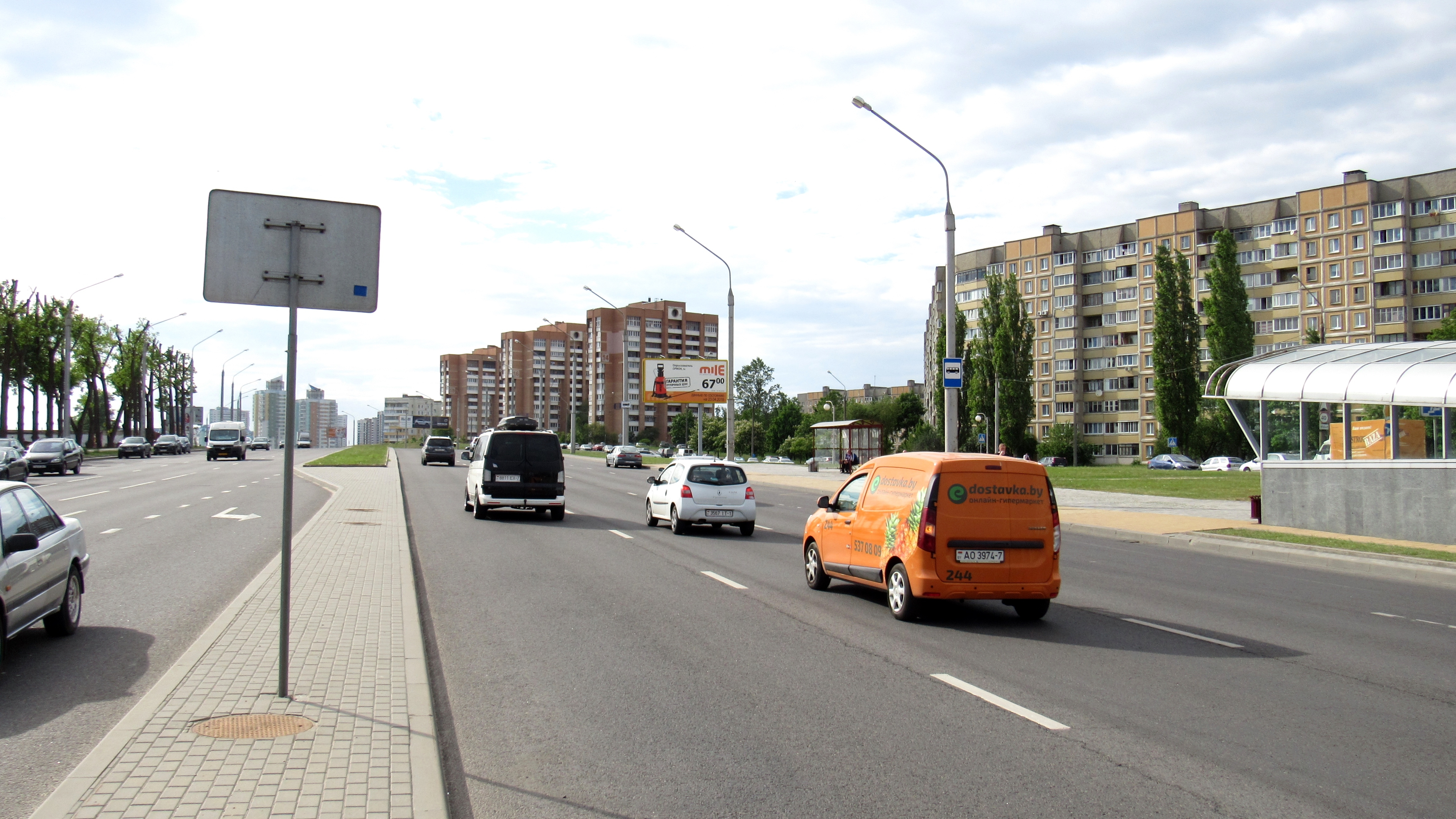 Минск, Тимирязева ул. (после развязки с ул.Орловской) сторона A. Изображение 0.