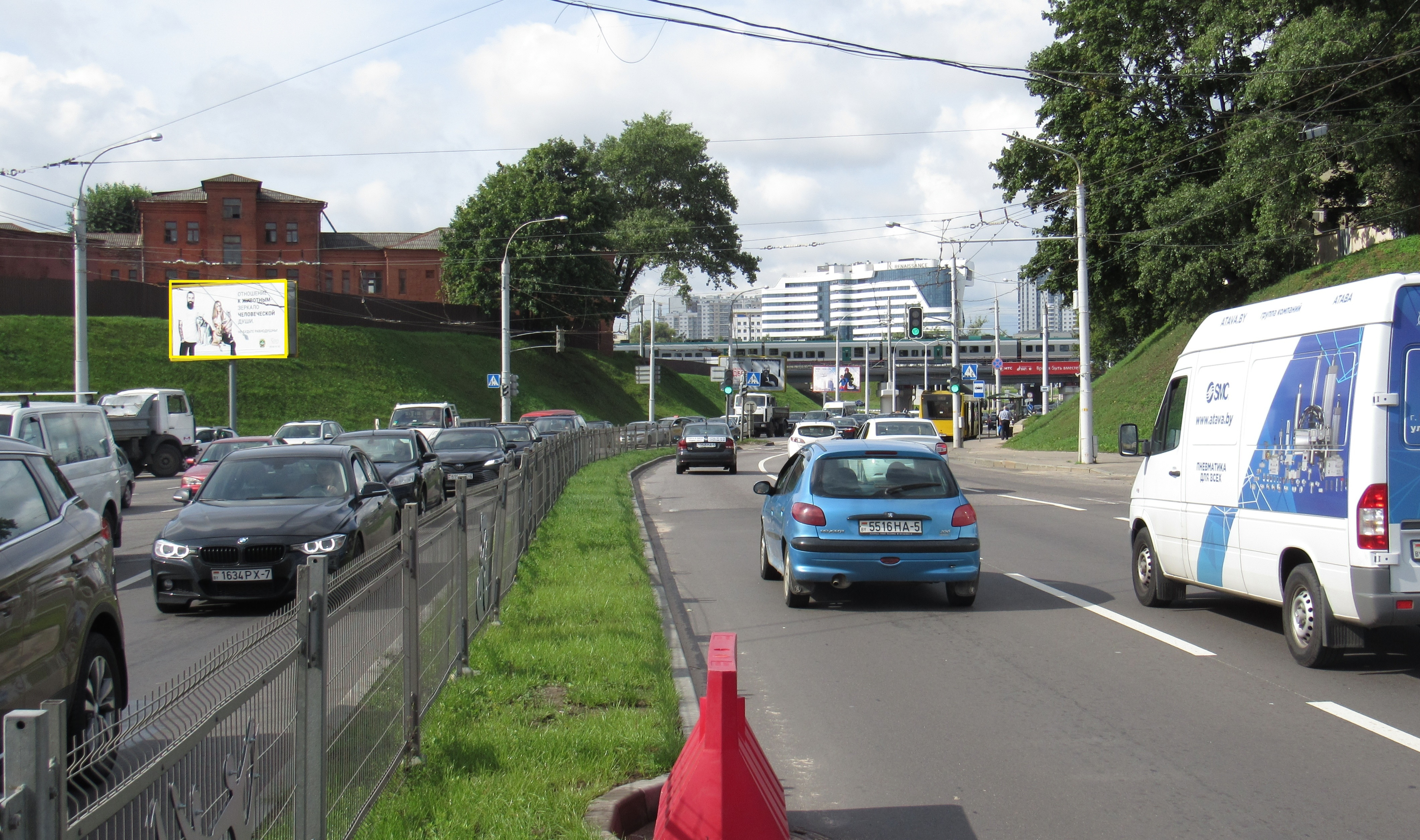 Минск, Дзержинского пр-т - Богушевича пл. (№2) сторона B. Изображение 1.